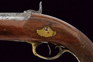 Pistola a luminello con raro sistema  - Asta Rare Armi Antiche e Armature da Tutto il Mondo - Associazione Nazionale - Case d'Asta italiane