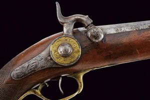 Pistola a luminello con raro sistema  - Asta Rare Armi Antiche e Armature da Tutto il Mondo - Associazione Nazionale - Case d'Asta italiane