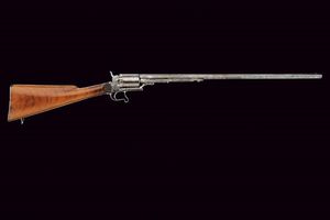 Raro fucile revolver a percussione centrale firmato F. De Luca  - Asta Rare Armi Antiche e Armature da Tutto il Mondo - Associazione Nazionale - Case d'Asta italiane