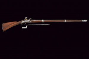 Raro fucile a pietra focaia da fanteria Mod. 1728 con baionetta  - Asta Rare Armi Antiche e Armature da Tutto il Mondo - Associazione Nazionale - Case d'Asta italiane