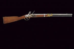 Raro moschettone a pietra sul tipo del Mod. 1786 da ussari  - Asta Rare Armi Antiche e Armature da Tutto il Mondo - Associazione Nazionale - Case d'Asta italiane