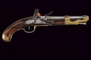 Pistola a pietra focaia Mod. 1763-66  - Asta Rare Armi Antiche e Armature da Tutto il Mondo - Associazione Nazionale - Case d'Asta italiane
