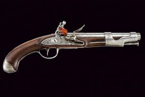 Pistola a pietra focaia Mod. 1763-66  - Asta Rare Armi Antiche e Armature da Tutto il Mondo - Associazione Nazionale - Case d'Asta italiane