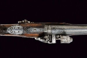 Interessante fucile alla fiorentina di Zanotti  - Asta Rare Armi Antiche e Armature da Tutto il Mondo - Associazione Nazionale - Case d'Asta italiane