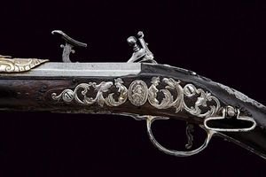 Bellissimo fucile alla fiorentina di Giuseppe Guardiani  - Asta Rare Armi Antiche e Armature da Tutto il Mondo - Associazione Nazionale - Case d'Asta italiane