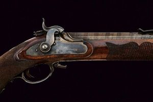 Fucile da tiro a luminello tipo cantonale firmato L. C. Perrenoud  - Asta Rare Armi Antiche e Armature da Tutto il Mondo - Associazione Nazionale - Case d'Asta italiane