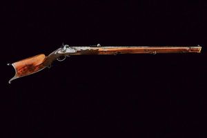 Fucile da tiro a luminello tipo cantonale firmato L. C. Perrenoud  - Asta Rare Armi Antiche e Armature da Tutto il Mondo - Associazione Nazionale - Case d'Asta italiane