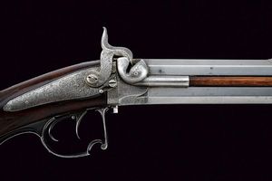 Sovrapposto a luminello firmato Pirko  - Asta Rare Armi Antiche e Armature da Tutto il Mondo - Associazione Nazionale - Case d'Asta italiane