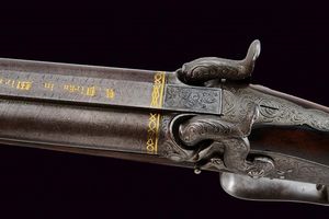 Bella doppietta a luminello di Karl Pirko  - Asta Rare Armi Antiche e Armature da Tutto il Mondo - Associazione Nazionale - Case d'Asta italiane