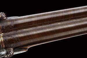 Bellissima e rara doppietta a luminello di Johannes Hofer  - Asta Rare Armi Antiche e Armature da Tutto il Mondo - Associazione Nazionale - Case d'Asta italiane