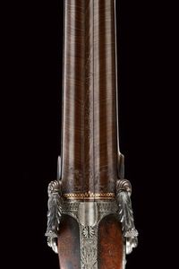 Bellissima e rara doppietta a luminello di Johannes Hofer  - Asta Rare Armi Antiche e Armature da Tutto il Mondo - Associazione Nazionale - Case d'Asta italiane