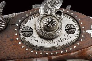 Bellissima e rara doppietta a luminello di Johannes Hofer  - Asta Rare Armi Antiche e Armature da Tutto il Mondo - Associazione Nazionale - Case d'Asta italiane