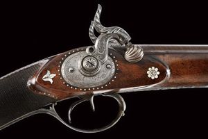 Bellissima e rara doppietta a luminello di Johannes Hofer  - Asta Rare Armi Antiche e Armature da Tutto il Mondo - Associazione Nazionale - Case d'Asta italiane