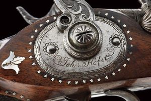 Bellissima e rara doppietta a luminello di Johannes Hofer  - Asta Rare Armi Antiche e Armature da Tutto il Mondo - Associazione Nazionale - Case d'Asta italiane