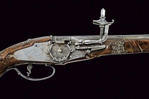 Fine pistola a ruota attribuita a Giovan Antonio Gavacciolo  - Asta Rare Armi Antiche e Armature da Tutto il Mondo - Associazione Nazionale - Case d'Asta italiane