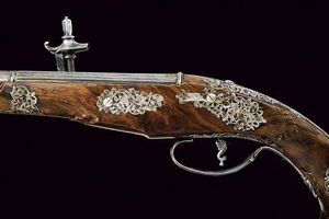 Fine pistola a ruota attribuita a Giovan Antonio Gavacciolo  - Asta Rare Armi Antiche e Armature da Tutto il Mondo - Associazione Nazionale - Case d'Asta italiane