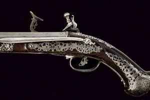 Bellissimo pistoletto alla fiorentina  - Asta Rare Armi Antiche e Armature da Tutto il Mondo - Associazione Nazionale - Case d'Asta italiane