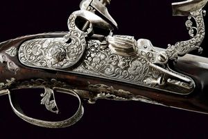 Bellissimo pistoletto alla fiorentina  - Asta Rare Armi Antiche e Armature da Tutto il Mondo - Associazione Nazionale - Case d'Asta italiane