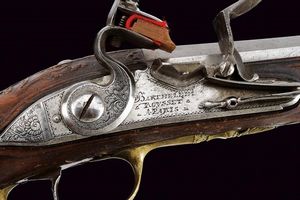 Bel paio di pistole a pietra focaia firmate Barthelemi Rousset  - Asta Rare Armi Antiche e Armature da Tutto il Mondo - Associazione Nazionale - Case d'Asta italiane