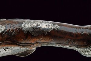 Bella coppia di pistole Tosco-emiliane di Cassiano Zanotti  - Asta Rare Armi Antiche e Armature da Tutto il Mondo - Associazione Nazionale - Case d'Asta italiane