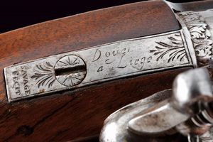 Interessante paio di pistole a pietra focaia con bellissimi fornimenti  - Asta Rare Armi Antiche e Armature da Tutto il Mondo - Associazione Nazionale - Case d'Asta italiane