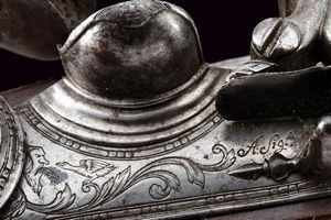 Interessante paio di pistole a pietra focaia con bellissimi fornimenti  - Asta Rare Armi Antiche e Armature da Tutto il Mondo - Associazione Nazionale - Case d'Asta italiane