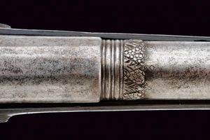 Bella pistola alla micheletta ridotta a luminello, da ufficiale  - Asta Rare Armi Antiche e Armature da Tutto il Mondo - Associazione Nazionale - Case d'Asta italiane