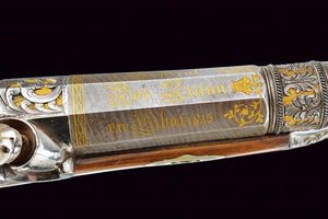 Straordinario paio di pistole a luminello di Arana  - Asta Rare Armi Antiche e Armature da Tutto il Mondo - Associazione Nazionale - Case d'Asta italiane