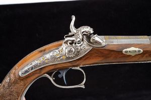 Straordinario paio di pistole a luminello di Arana  - Asta Rare Armi Antiche e Armature da Tutto il Mondo - Associazione Nazionale - Case d'Asta italiane