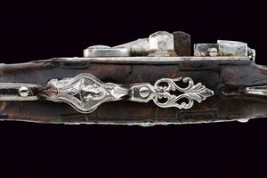 Deliziosa pistola da viaggio alla fiorentina firmata Domenico Guardiani  - Asta Rare Armi Antiche e Armature da Tutto il Mondo - Associazione Nazionale - Case d'Asta italiane