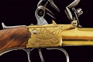 Paio di mazzagatti a pietra focaia da marina di Nock  - Asta Rare Armi Antiche e Armature da Tutto il Mondo - Associazione Nazionale - Case d'Asta italiane