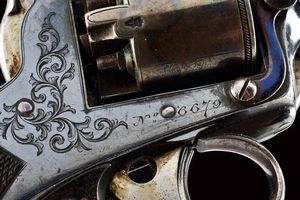 Revolver a luminello brevetto Tranter di Francis Marquis a Parigi  - Asta Rare Armi Antiche e Armature da Tutto il Mondo - Associazione Nazionale - Case d'Asta italiane
