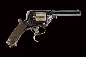 Revolver a luminello brevetto Tranter di Francis Marquis a Parigi  - Asta Rare Armi Antiche e Armature da Tutto il Mondo - Associazione Nazionale - Case d'Asta italiane