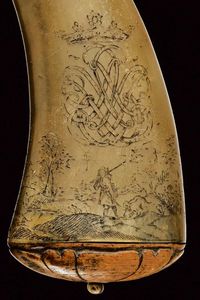 Fiasca da polvere di propriet nobile  - Asta Rare Armi Antiche e Armature da Tutto il Mondo - Associazione Nazionale - Case d'Asta italiane