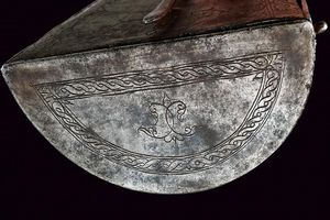 Fiasca da polvere in ferro  - Asta Rare Armi Antiche e Armature da Tutto il Mondo - Associazione Nazionale - Case d'Asta italiane