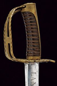 Interessante sciabola a elsa tornante con motto  - Asta Rare Armi Antiche e Armature da Tutto il Mondo - Associazione Nazionale - Case d'Asta italiane