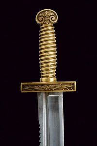 Rarissima daga da pionieri con dorso a sega  - Asta Rare Armi Antiche e Armature da Tutto il Mondo - Associazione Nazionale - Case d'Asta italiane