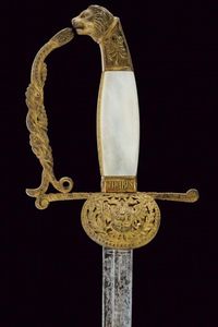 Spadino da funzionario  - Asta Rare Armi Antiche e Armature da Tutto il Mondo - Associazione Nazionale - Case d'Asta italiane