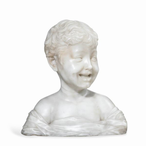 Da Desiderio da Settignano (1428-1474). Arte del XIX-XX secolo Fanciullo che ride  - Asta Sculture del XIX e XX secolo - Associazione Nazionale - Case d'Asta italiane