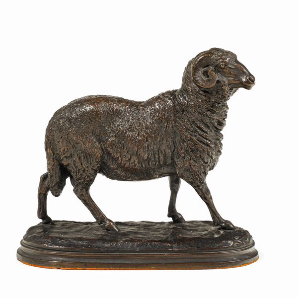 Isidore Jules Bonheur : Ariete  - Asta Sculture del XIX e XX secolo - Associazione Nazionale - Case d'Asta italiane