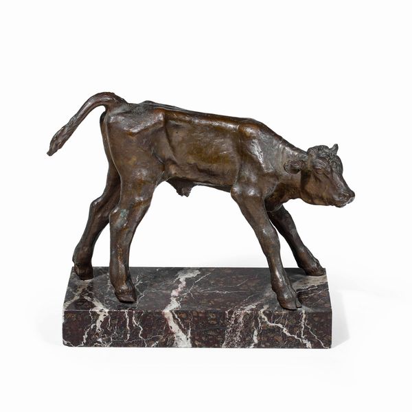 Venanzio Crocetti : Vitello  - Asta Sculture del XIX e XX secolo - Associazione Nazionale - Case d'Asta italiane