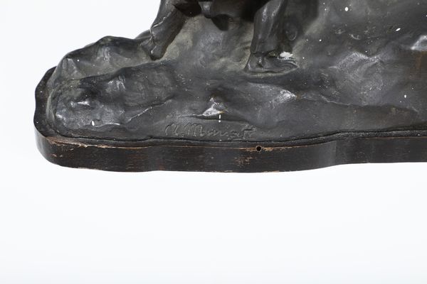 Augusto Miniati : L'aratura  - Asta Sculture del XIX e XX secolo - Associazione Nazionale - Case d'Asta italiane