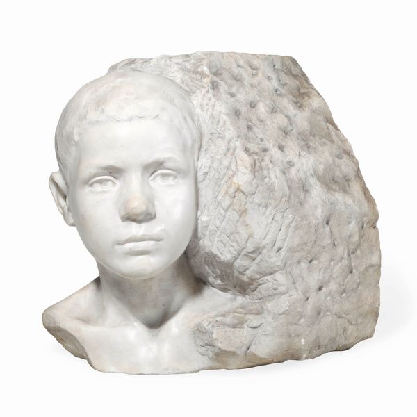 Francesco Jerace, Attribuito a : Testa di fanciullo  - Asta Sculture del XIX e XX secolo - Associazione Nazionale - Case d'Asta italiane