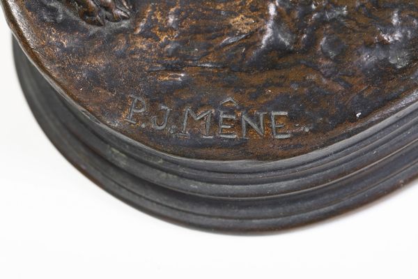 Pierre-Jules Mene : Cani alla tana  - Asta Sculture del XIX e XX secolo - Associazione Nazionale - Case d'Asta italiane