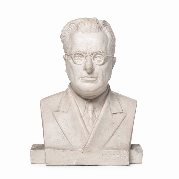Antonio Maria Morera : Busto di Palmiro Togliatti  - Asta Sculture del XIX e XX secolo - Associazione Nazionale - Case d'Asta italiane