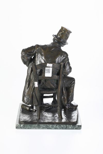 Donato Barcaglia : Uomo seduto  - Asta Sculture del XIX e XX secolo - Associazione Nazionale - Case d'Asta italiane