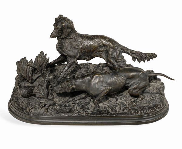 Pierre-Jules Mene : Caccia alla pernice  - Asta Sculture del XIX e XX secolo - Associazione Nazionale - Case d'Asta italiane
