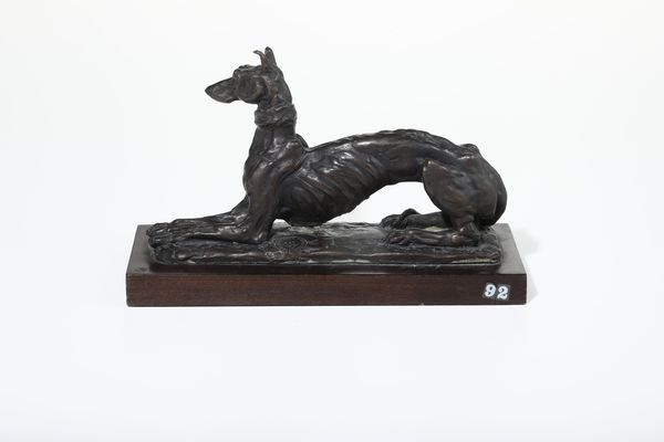 Antonio Ligabue : Levriero  - Asta Sculture del XIX e XX secolo - Associazione Nazionale - Case d'Asta italiane