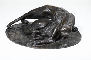 Sirio Tofanari : La carezza  - Asta Sculture del XIX e XX secolo - Associazione Nazionale - Case d'Asta italiane