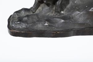 Augusto Miniati : L'aratura  - Asta Sculture del XIX e XX secolo - Associazione Nazionale - Case d'Asta italiane